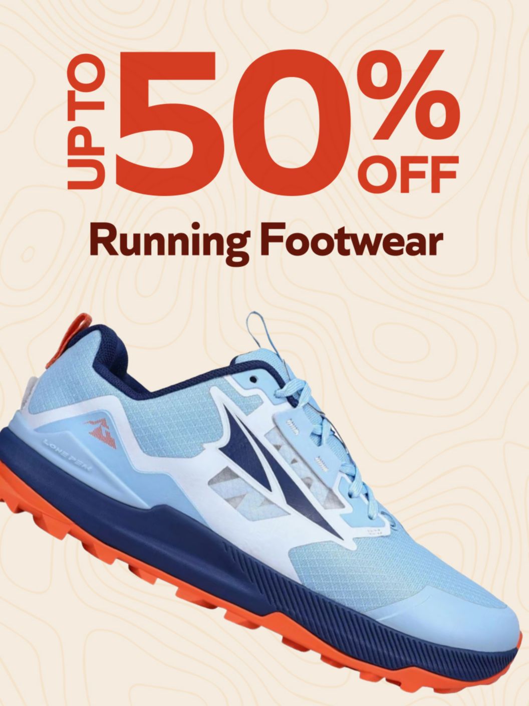 Running footwear up to 50% off 